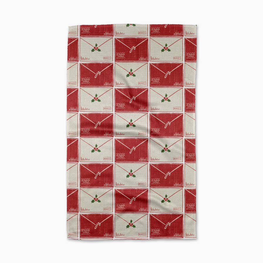 Christmas Letter Stack Tea Towel