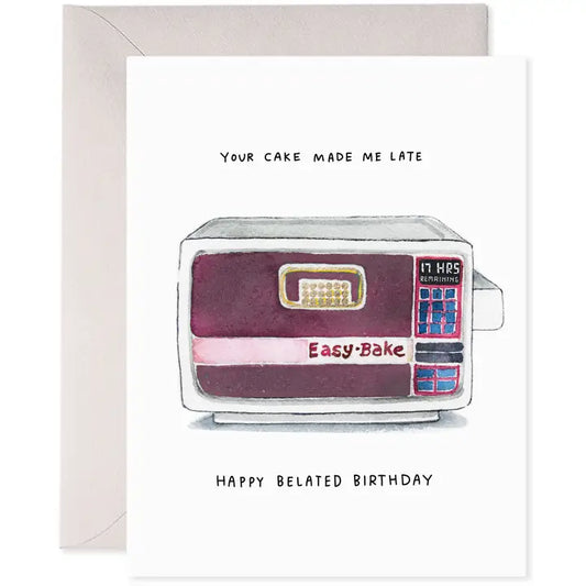 Ezbake Belated Birthday Card