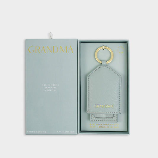 Hidden Photo Keyring - Grandma - Duck Egg