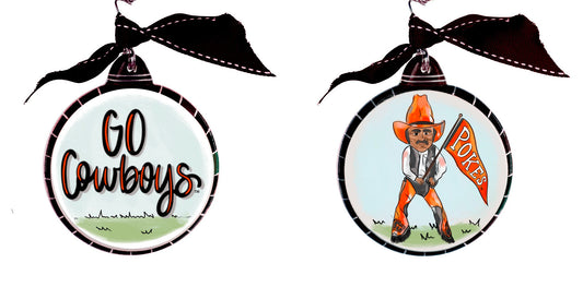 Oklahoma State Mascot Puff Ornament