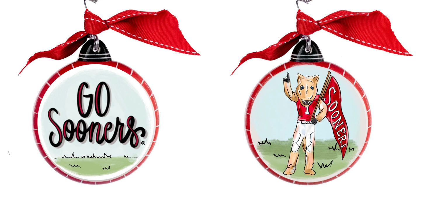 Oklahoma Mascot Puff Ornament