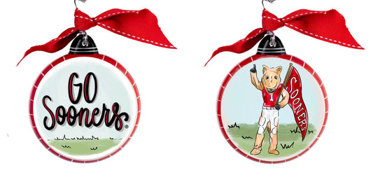 Oklahoma Mascot Puff Ornament