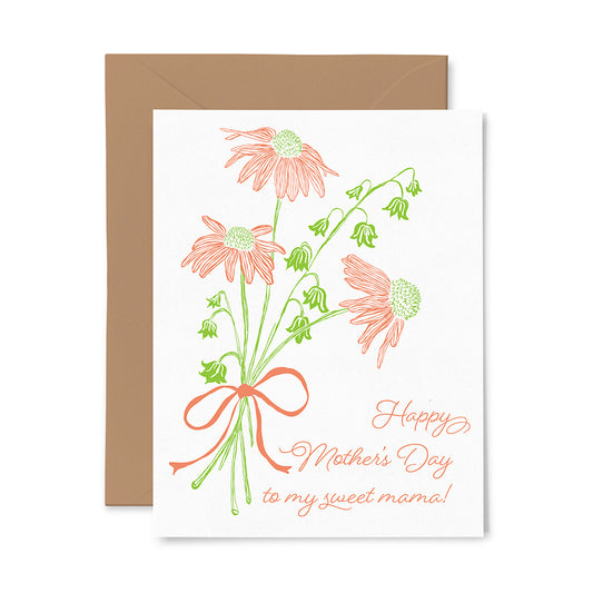 Letterpress Greeting Card - Sweet Mama Mothers Day