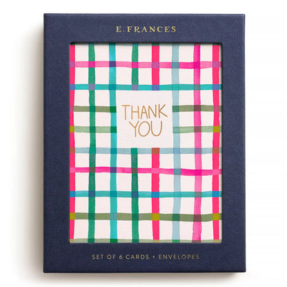 Boxed Cards -  Happy Plaid Thank You