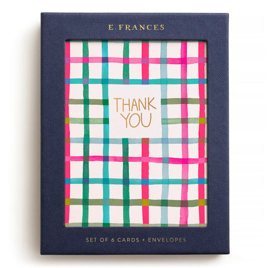 Boxed Cards -  Happy Plaid Thank You