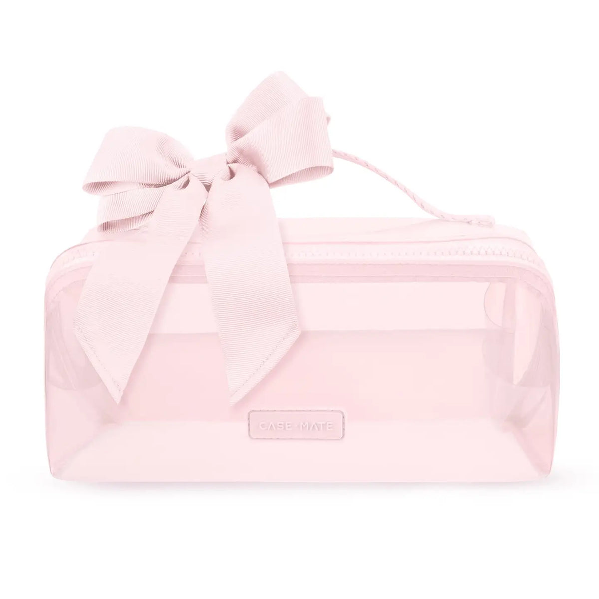 Jelly Cosmetic Bag - Ballet Pink Bow
