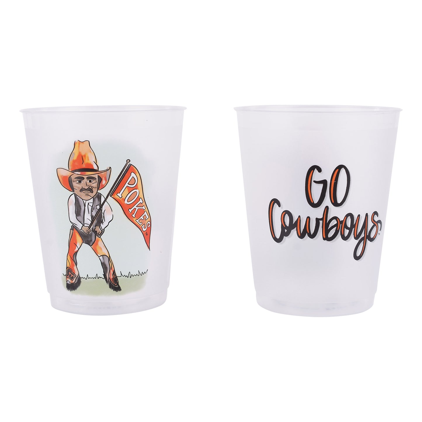 Oklahoma State Mascot Frosted Cups