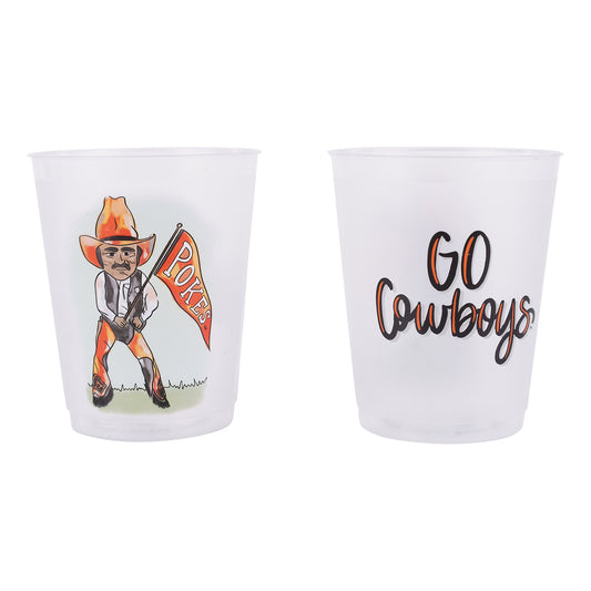 Oklahoma State Mascot Frosted Cups
