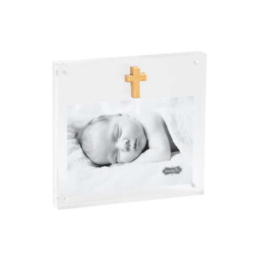 Acrylic Frame - Gold Cross