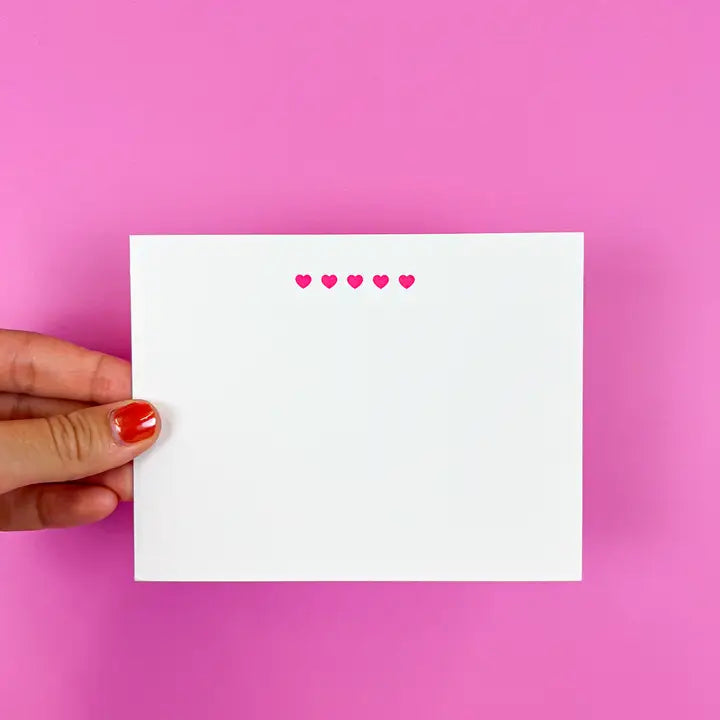 Mini Hearts - Stationery Set of 6