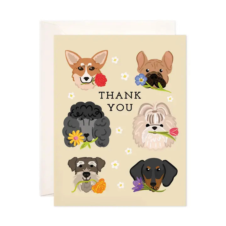 Thank You Dogs Greeting Card
