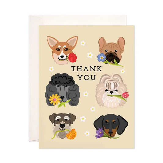 Thank You Dogs Greeting Card