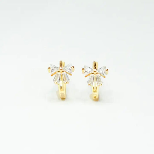 Coquette Bow Huggie Earrings