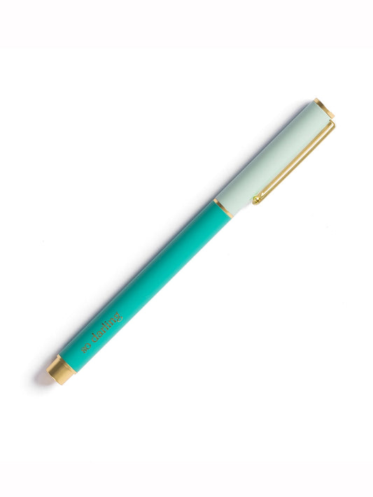 Snap Cap Pen Colorblock - Teal