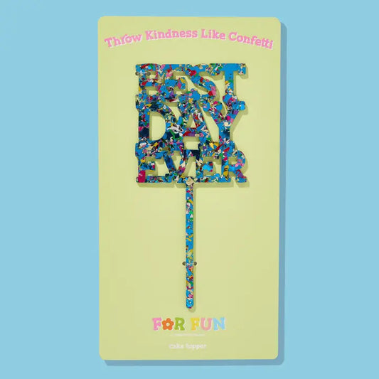 Confetti Cake Topper - Best Day Ever
