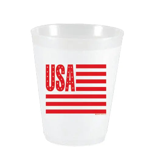 Frost Flex Cups - USA Flag - 10CT