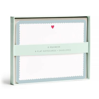 Flat Notes - Scalloped Heart