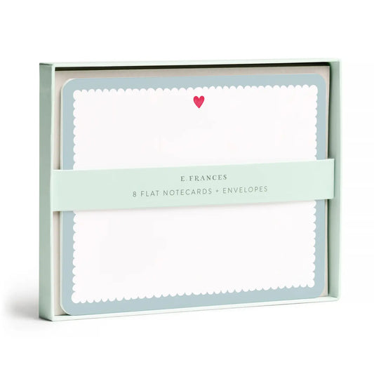Flat Notes - Scalloped Heart