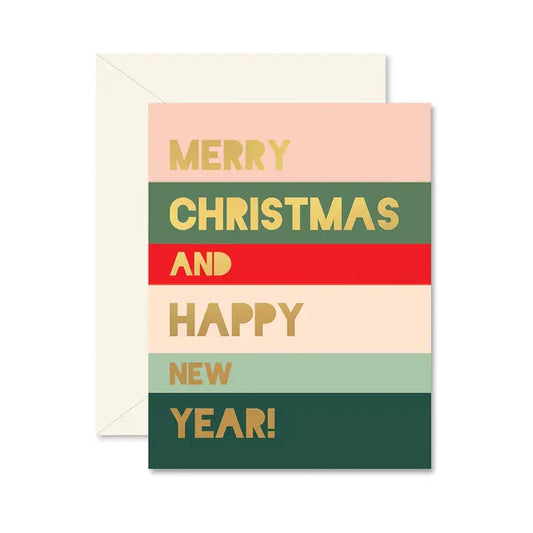 Holiday Colorblock Christmas Card
