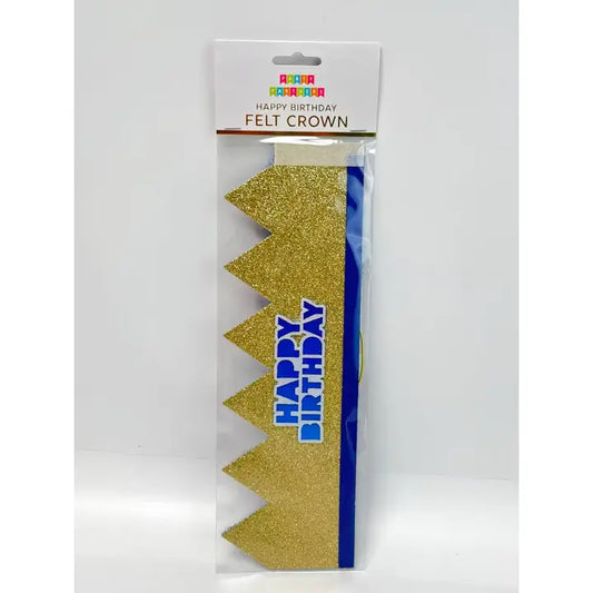 Felt Birthday Crown - Blue