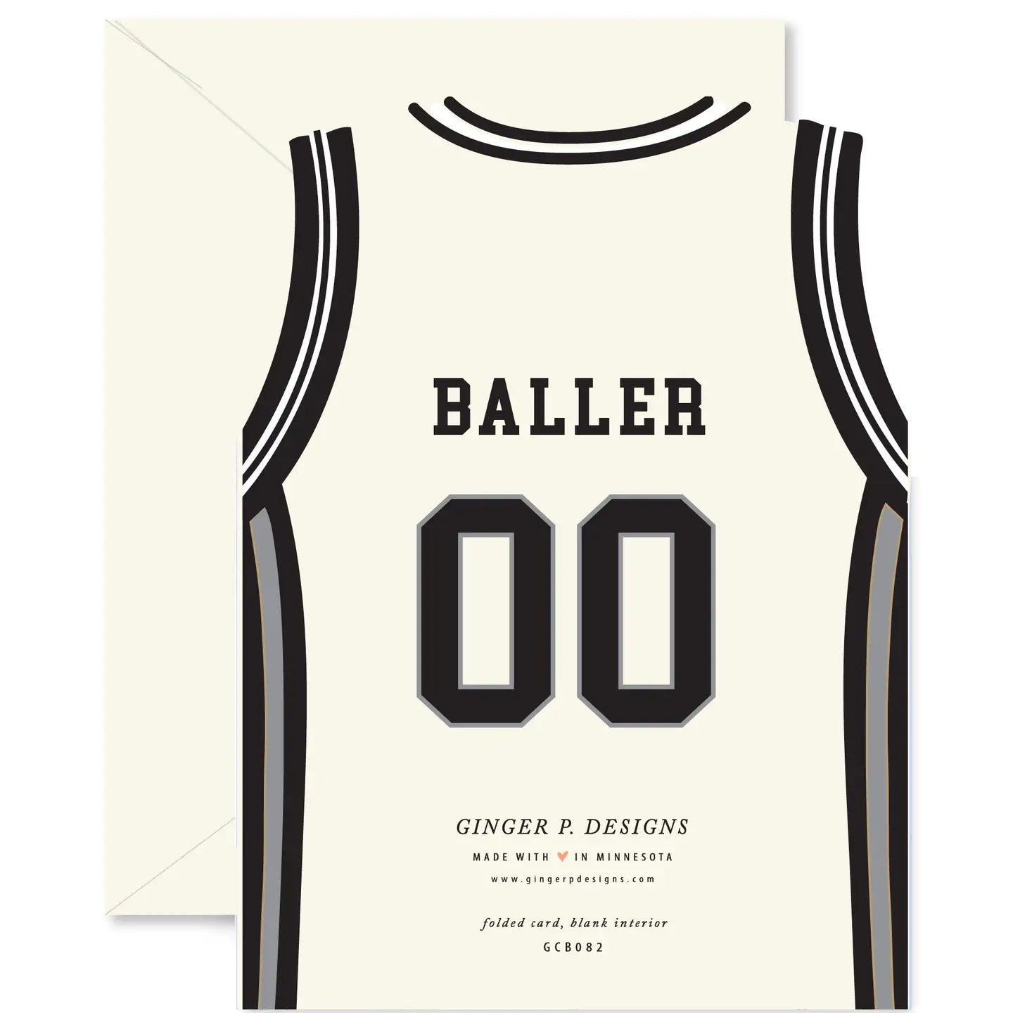 All-Star Basketball Jersey Birthday Die-Cut Card