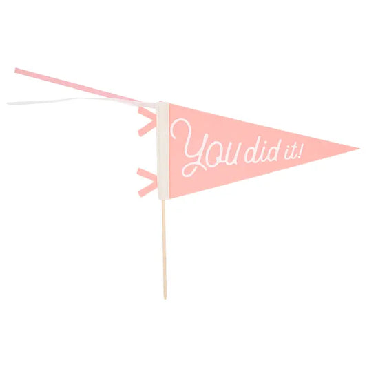 Felt Pennant Banner -  Pink You Did It