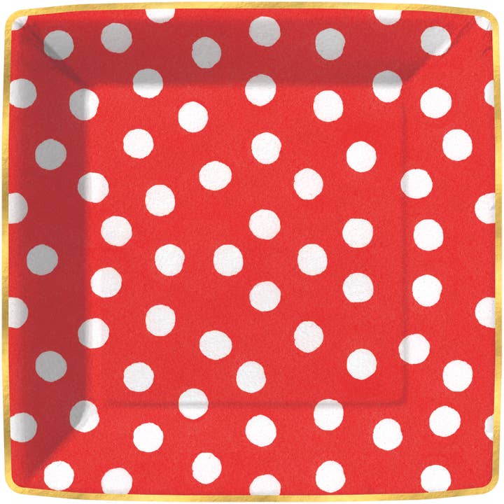 Dinner Plate - Spot On Red