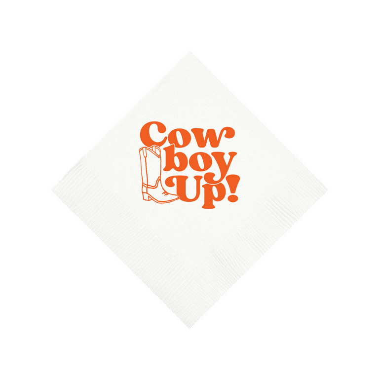 Cowboy Up OSU Cocktail Napkins - 25ct