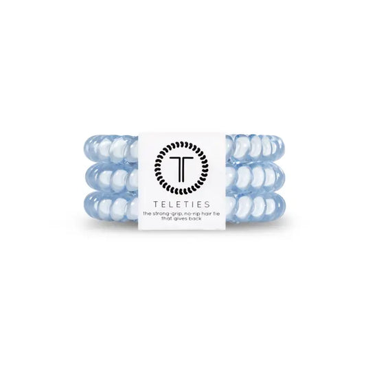 Spiral Hair Coils - Small - Washed Denim