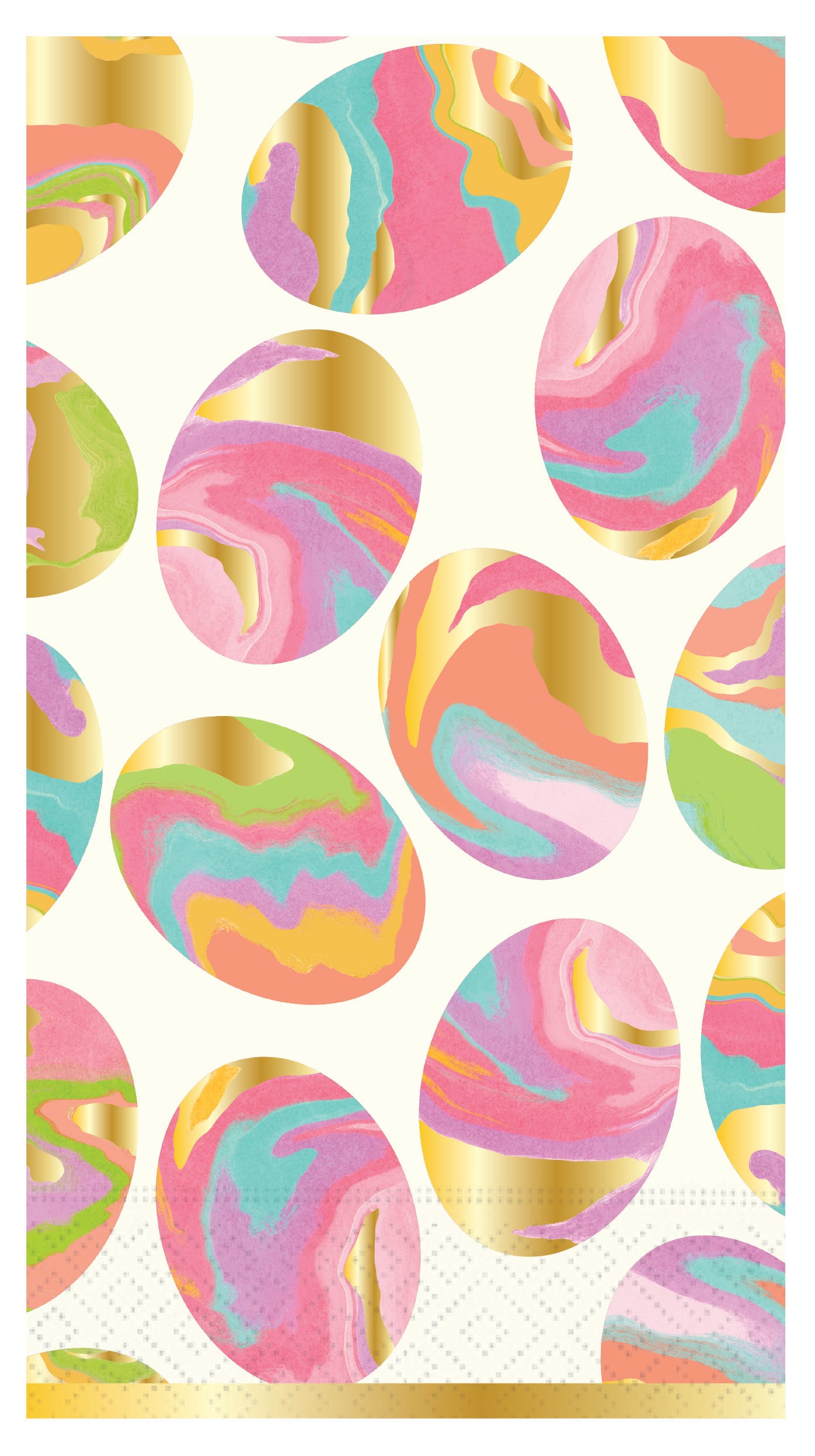 Guest Towel Napkin - Marbled Easter Eggs