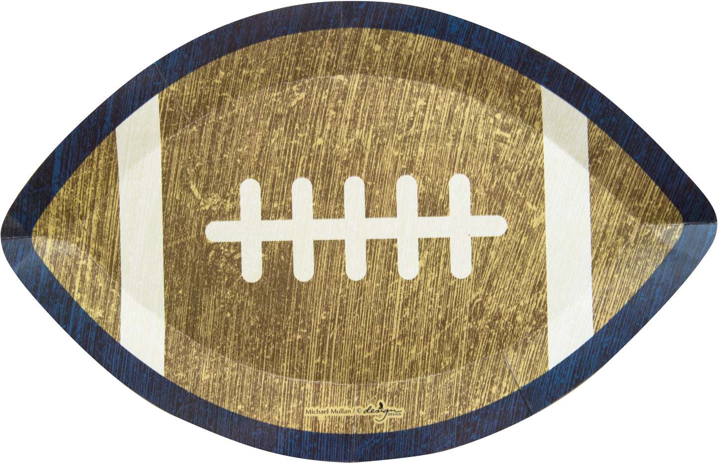 Dessert Plate Shaped - Football Time 8ct