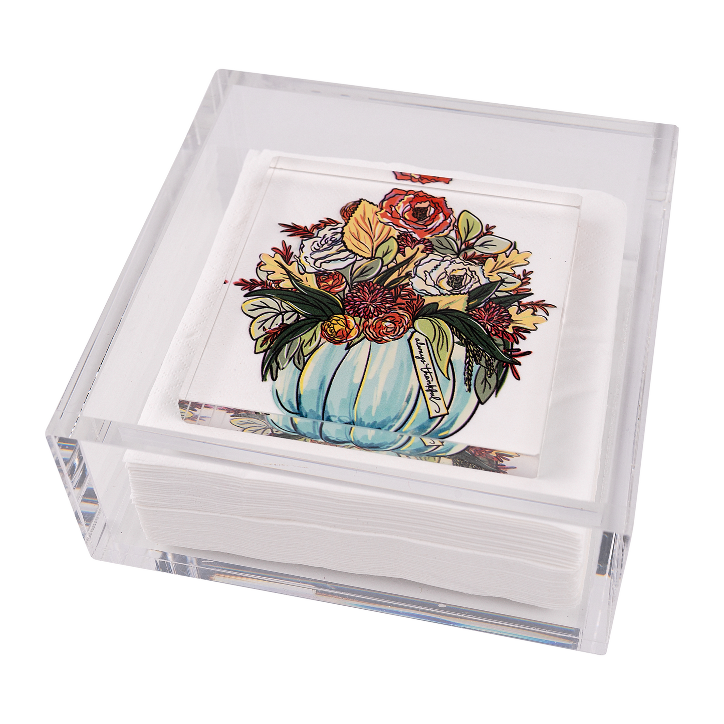 Napkin Weight - Always Thankful Pumpkin