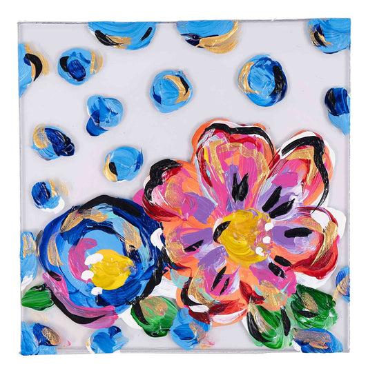 Napkin Weight - Dots and Flowers