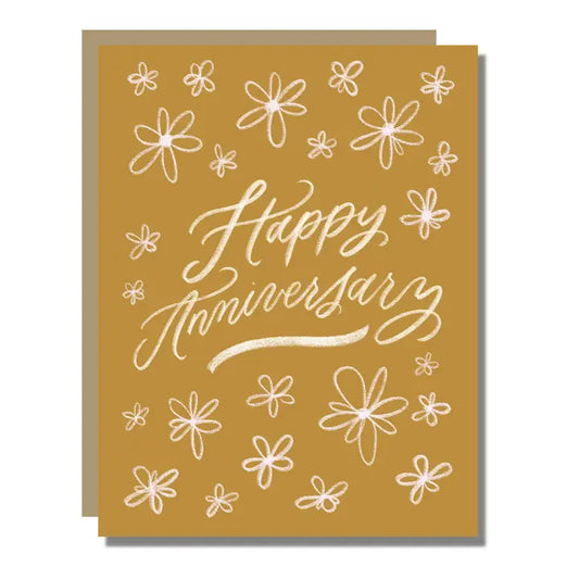 Happy Anniversary Floral Card