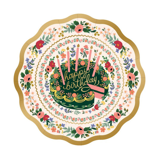 Small Plates - Floral Cake