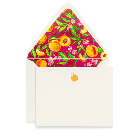Letterpress Boxed Cards - Peach Fancy Pant