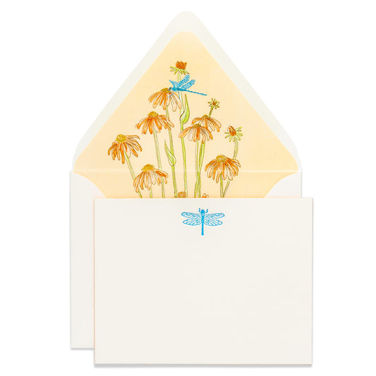 Letterpress Boxed Cards - Dragonfly Fancy Pant