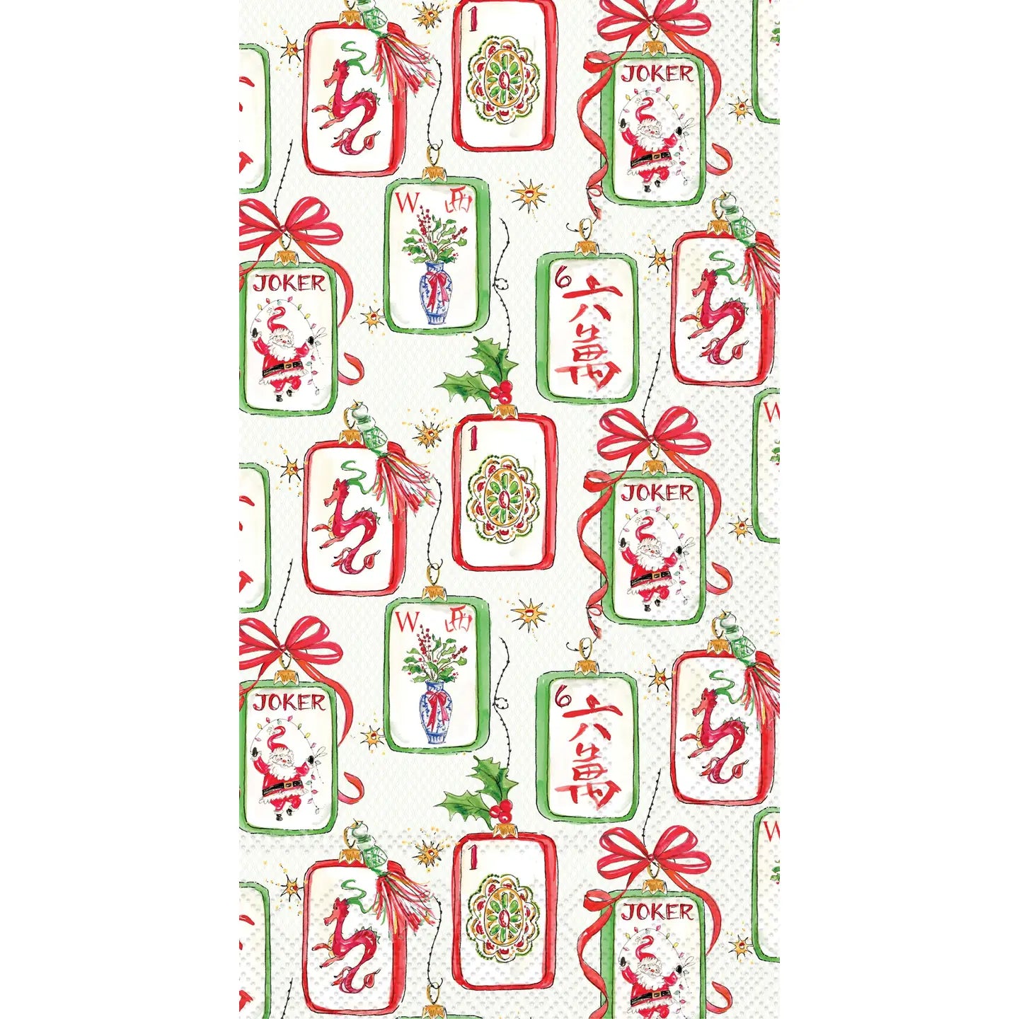 Guest Towels -  Mahjong and Santa Rosanne Beck