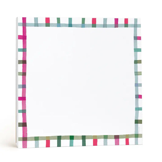 Chunky Notepad - Happy Plaid