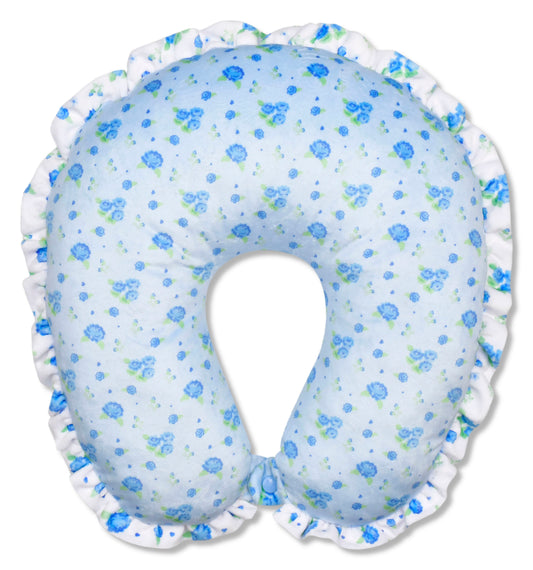 Blue Ditsy Neck Pillow