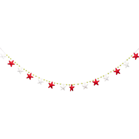 72" Star Felt Garland