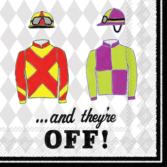Cocktail Napkin - And They're Off Kentucky Derby