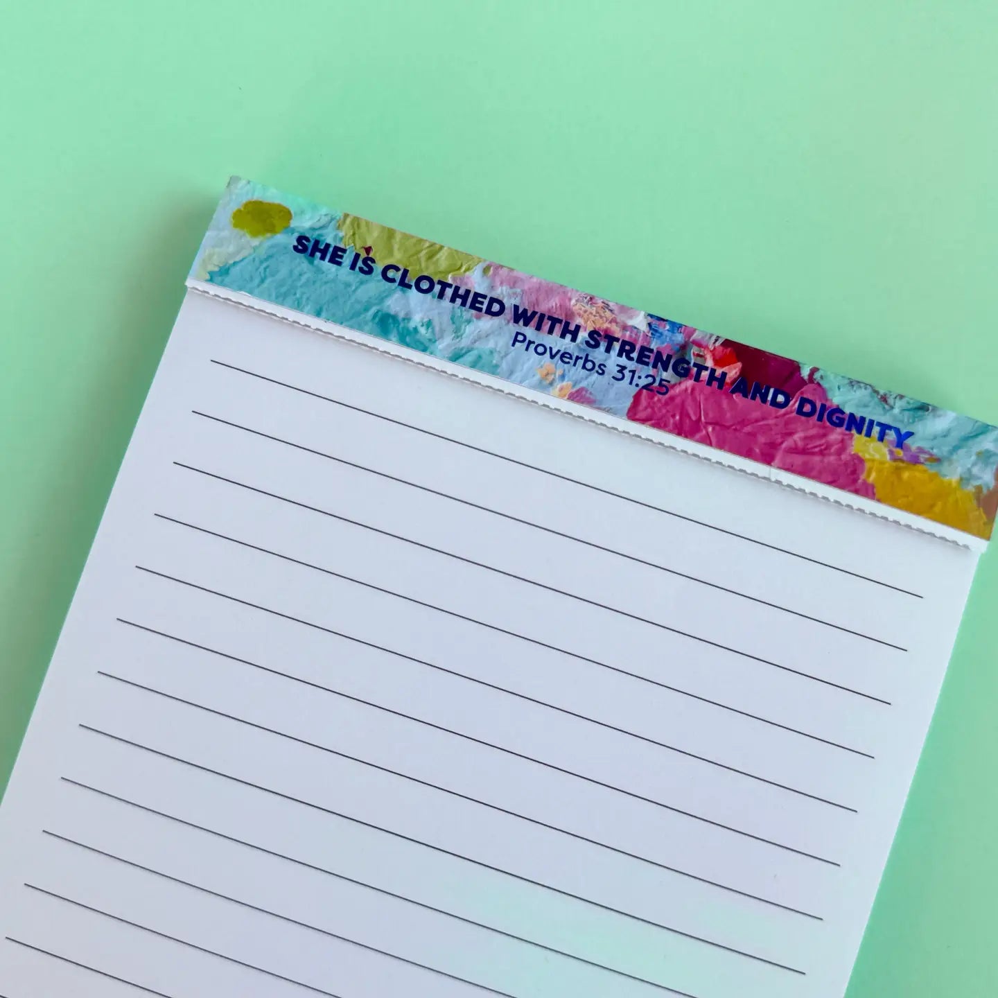 SJA x TED - Proverbs 31:25 Mini Legal List Pad