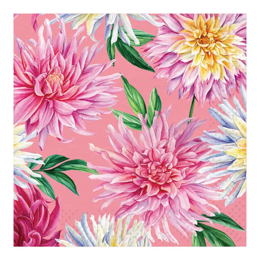 Cocktail Napkin - Dahlia Garden