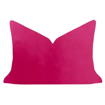 Solid Velvet Pillow - 14x20 - Hot Pink