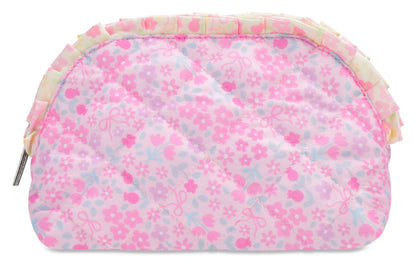 Ditsy Patchwork Oval Cosmetic Bag