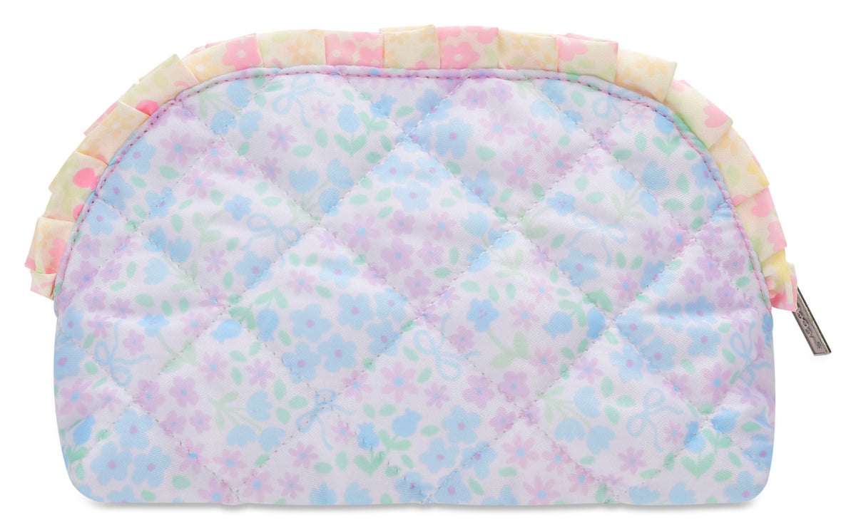Ditsy Patchwork Oval Cosmetic Bag
