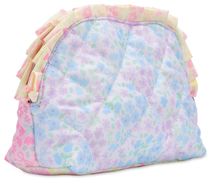 Ditsy Patchwork Oval Cosmetic Bag