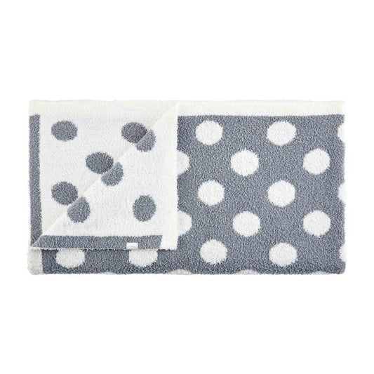 Polka Dot Chenille Blanket | Gray
