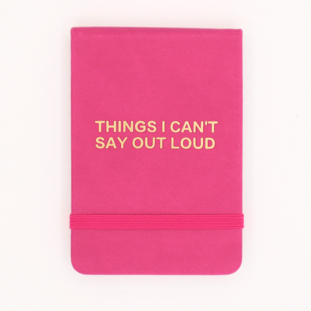 Leatherette Pocket Journal - Things I Can't Say Out Loud